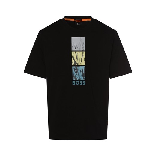 BOSS Orange T-shirt – TeTrue 1 Mężczyźni Dżersej czarny nadruk M vangraaf