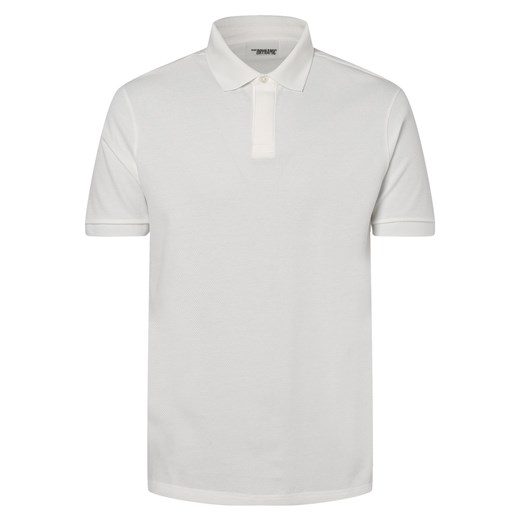 Drykorn Męska koszulka polo Mężczyźni Bawełna biały wypukły wzór tkaniny ze sklepu vangraaf w kategorii T-shirty męskie - zdjęcie 146517031