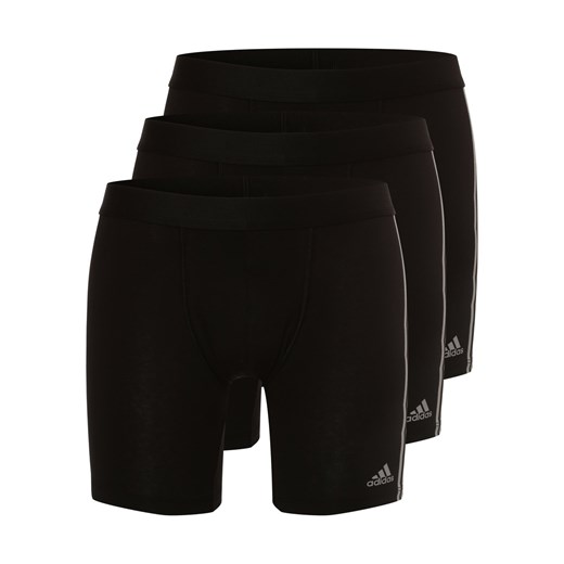 adidas Performance Obcisłe bokserki pakowane po 3 szt. Mężczyźni Bawełna czarny jednolity ze sklepu vangraaf w kategorii Majtki męskie - zdjęcie 146519182