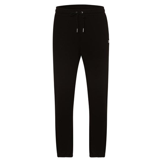 DKNY Damskie spodnie dresowe Kobiety Bawełna czarny jednolity ze sklepu vangraaf w kategorii Spodnie damskie - zdjęcie 146519773