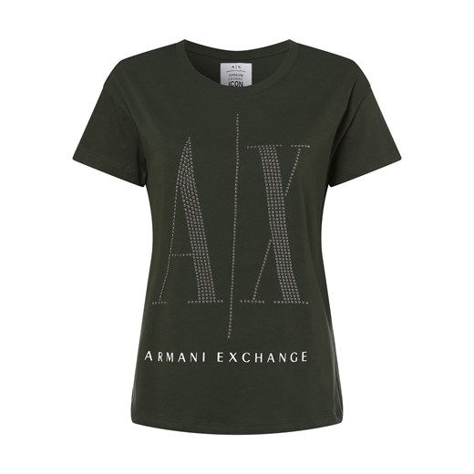 Armani Exchange T-shirt damski Kobiety Bawełna jodłowy jednolity Armani Exchange XS vangraaf