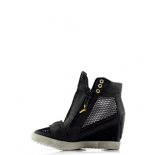 Sneakersy Fresh Look born2be-pl czarny materiałowe