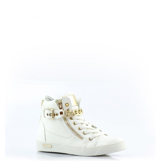 Sneakersy White & Gold Chain born2be-pl bezowy ekologiczne