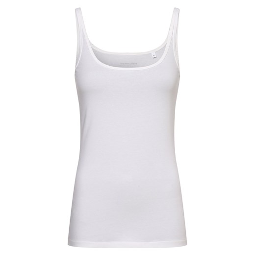 Opus Top damski Kobiety Bawełna biały jednolity ze sklepu vangraaf w kategorii Bluzki damskie - zdjęcie 146522853