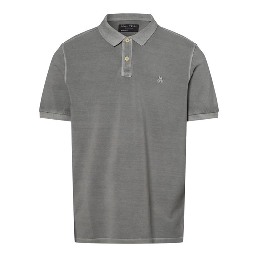 Marc O'Polo Męska koszulka polo Mężczyźni Bawełna szary jednolity ze sklepu vangraaf w kategorii T-shirty męskie - zdjęcie 146523521