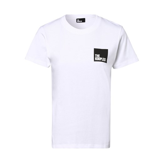 The Kooples T-shirt damski Kobiety Bawełna biały jednolity ze sklepu vangraaf w kategorii Bluzki damskie - zdjęcie 146523562