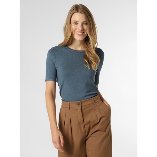 Marie Lund Sweter damski Kobiety drobna dzianina petrol jednolity ze sklepu vangraaf w kategorii Swetry damskie - zdjęcie 146523864