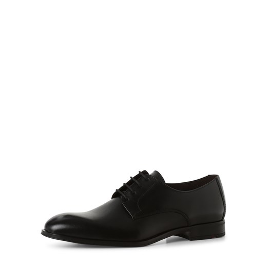 Lloyd Męskie buty sznurowane ze skóry Mężczyźni skóra czarny jednolity ze sklepu vangraaf w kategorii Buty eleganckie męskie - zdjęcie 146524560
