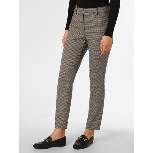 More & More Spodnie Kobiety Sztuczne włókno czarny wzorzysty ze sklepu vangraaf w kategorii Spodnie damskie - zdjęcie 146526854