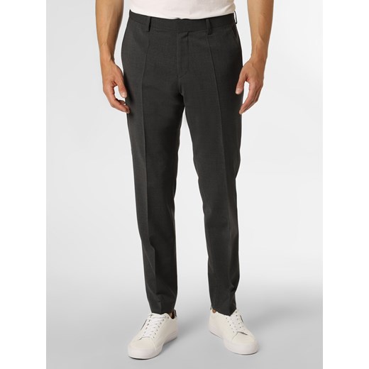 BOSS Męskie spodnie od garnituru modułowego Mężczyźni Slim Fit Sztuczne włókno antracytowy marmurkowy ze sklepu vangraaf w kategorii Spodnie męskie - zdjęcie 146527204