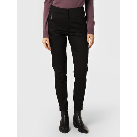 comma Spodnie Kobiety Bawełna czarny jednolity ze sklepu vangraaf w kategorii Spodnie damskie - zdjęcie 146529022