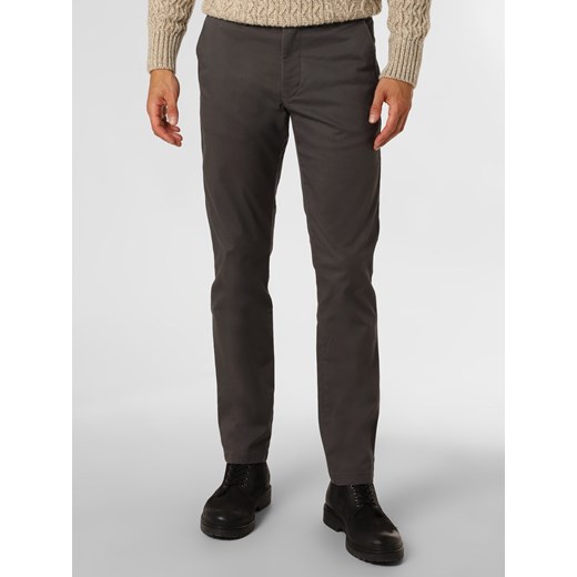 Tommy Hilfiger Spodnie Mężczyźni Bawełna antracytowy jednolity ze sklepu vangraaf w kategorii Spodnie męskie - zdjęcie 146529120