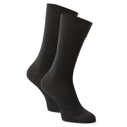 FALKE Skarpety pakowane po 2 szt. Mężczyźni Bawełna antracytowy marmurkowy ze sklepu vangraaf w kategorii Skarpetki męskie - zdjęcie 146529294