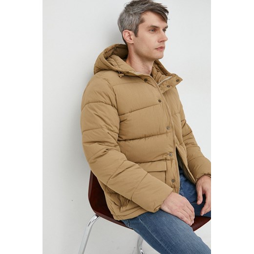 GAP kurtka męska kolor brązowy zimowa ze sklepu ANSWEAR.com w kategorii Kurtki męskie - zdjęcie 146530854