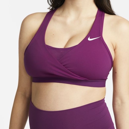 Damski ciążowy stanik sportowy z wkładkami zapewniający średnie wsparcie Nike Nike XL Nike poland