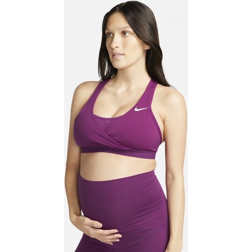 Damski ciążowy stanik sportowy z wkładkami zapewniający średnie wsparcie Nike Nike S Nike poland