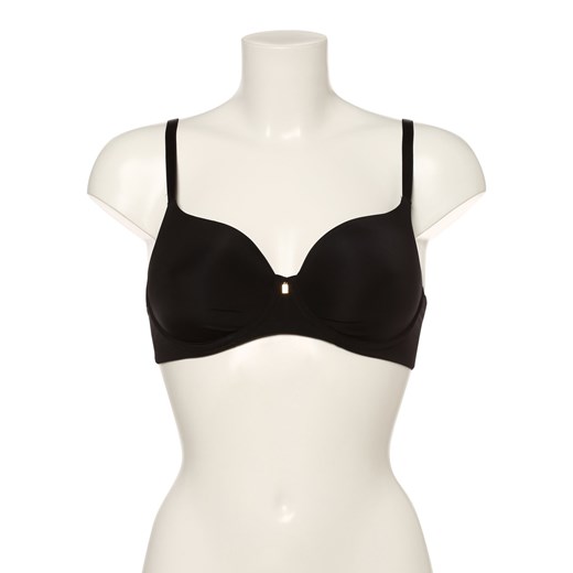 Triumph Damski biustonosz z fiszbinami Kobiety Sztuczne włókno czarny jednolity ze sklepu vangraaf w kategorii Biustonosze - zdjęcie 146556884