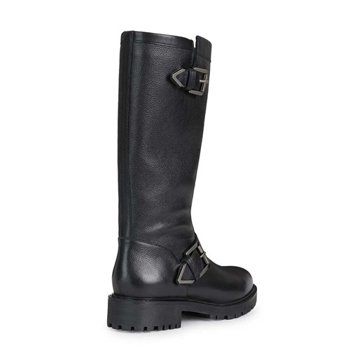 Geox kozaki skórzane D16FTH 04643 C9999 D HOARA H damskie kolor czarny na Geox 36 ANSWEAR.com