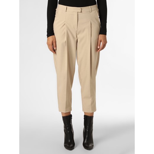 VG Spodnie Kobiety beżowy jednolity ze sklepu vangraaf w kategorii Spodnie damskie - zdjęcie 146582053