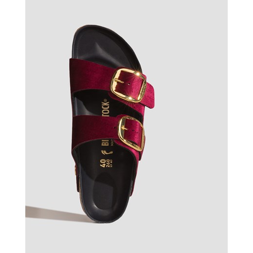 Klapki damskie BIRKENSTOCK na płaskiej podeszwie casual bez zapięcia 