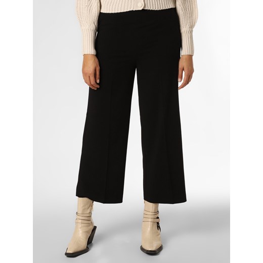 zero Spodnie Kobiety Sztuczne włókno czarny jednolity ze sklepu vangraaf w kategorii Spodnie damskie - zdjęcie 146588030