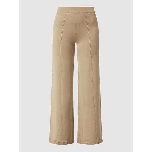 Spodnie rozkloszowane z imitacji dzianiny model ‘Ragtime’ ze sklepu Peek&Cloppenburg  w kategorii Spodnie damskie - zdjęcie 146590040