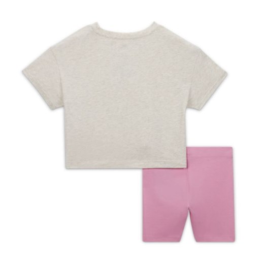 Zestaw T-shirt i spodenki dla maluchów Nike - Różowy Nike 4T Nike poland