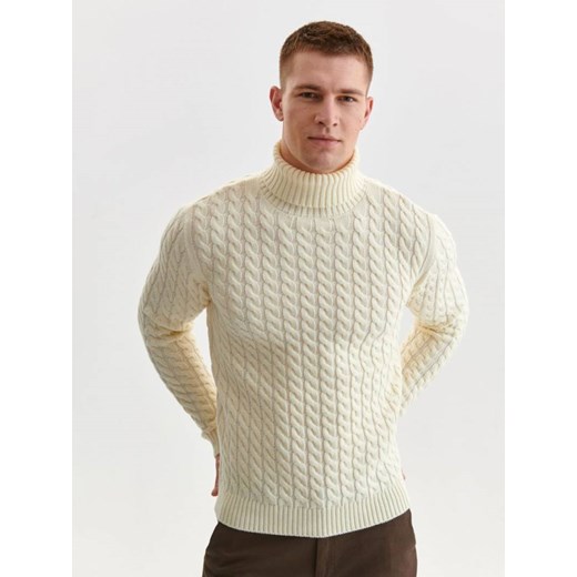 Ciepły sweter z golfem ze sklepu Top Secret w kategorii Swetry męskie - zdjęcie 146604020