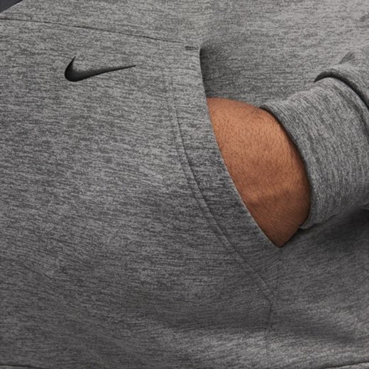 Męska bluza z kapturem do fitnessu Nike Therma-FIT - Szary Nike 2XL okazja Nike poland