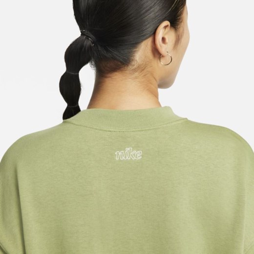 Damska bluza dresowa z półokrągłym dekoltem i grafiką Nike Dri-FIT Get FIT - Nike L okazyjna cena Nike poland