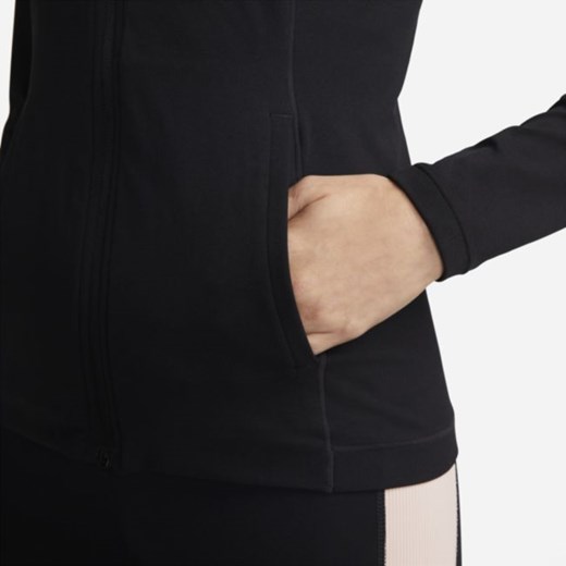 Damska dopasowana kurtka Nike Yoga Dri-FIT Luxe - Czerń Nike XL okazja Nike poland