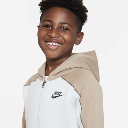 Bluza z kapturem i zamkiem na całej długości dla dużych dzieci (chłopców) Nike Nike L okazja Nike poland