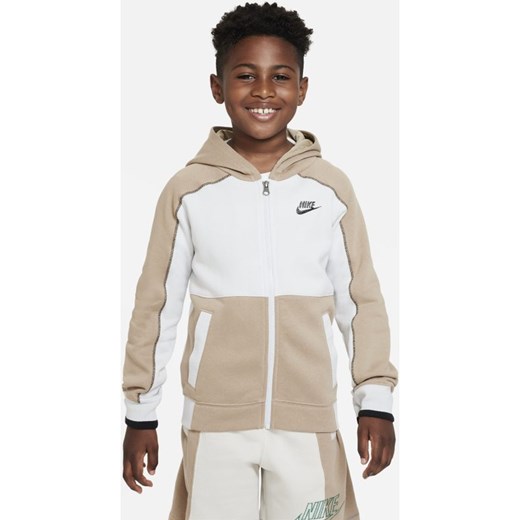Bluza z kapturem i zamkiem na całej długości dla dużych dzieci (chłopców) Nike Nike L promocyjna cena Nike poland