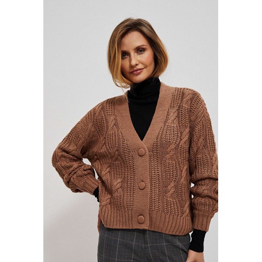 Moodo.pl sweter damski z dekoltem w serek