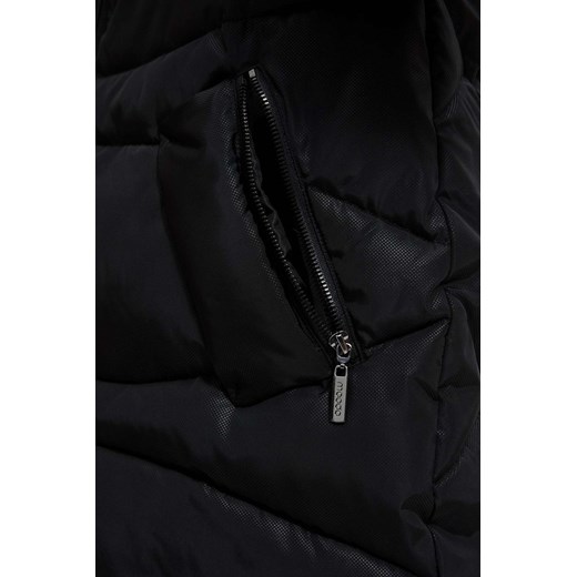 Czarna kurtka damska Moodo.pl casual z kapturem 