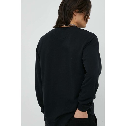 Wrangler bluza bawełniana męska kolor czarny z nadrukiem Wrangler L ANSWEAR.com