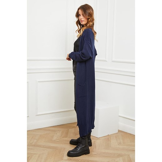 Kardigan "Acor" w kolorze granatowym So Cachemire S okazja Limango Polska