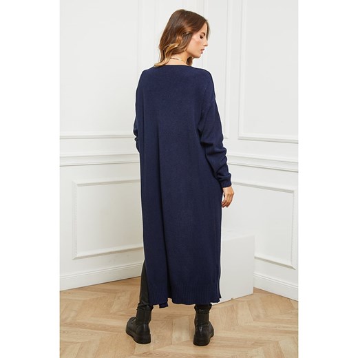Kardigan "Acor" w kolorze granatowym So Cachemire L promocja Limango Polska