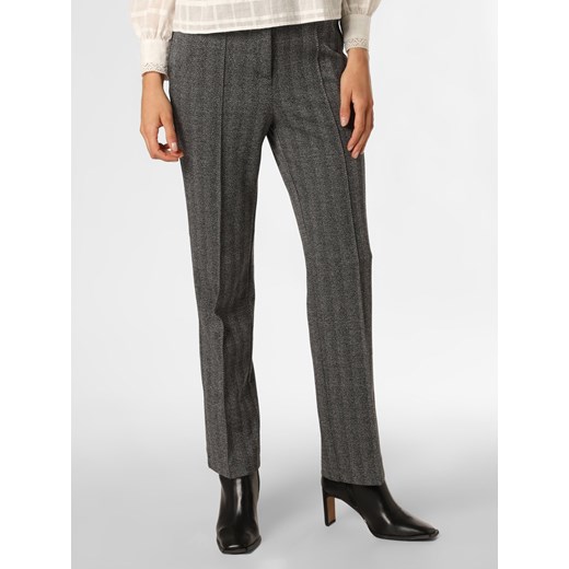 comma Spodnie Kobiety Sztuczne włókno czarny wzorzysty ze sklepu vangraaf w kategorii Spodnie damskie - zdjęcie 146697371