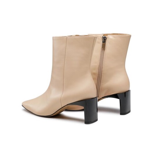 Botki Simple na obcasie eleganckie na zamek