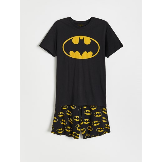 Reserved - Piżama z szortami Batman - Czarny Reserved M Reserved