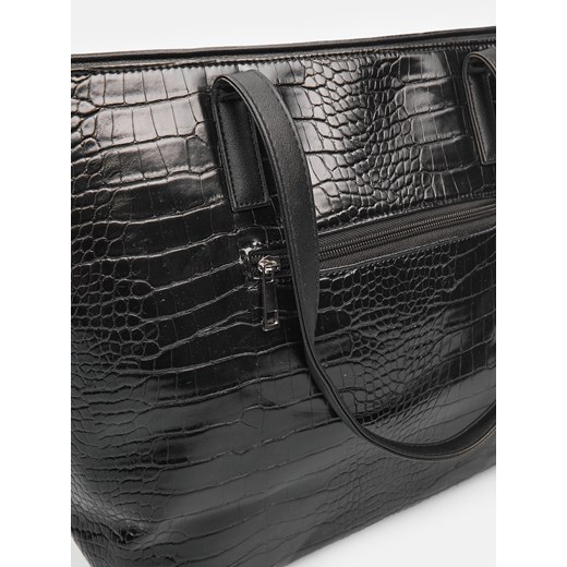 GATE Torebka typu shopper wykonana z imitacji skóry krokodyla uni Gate uni gateshop okazja