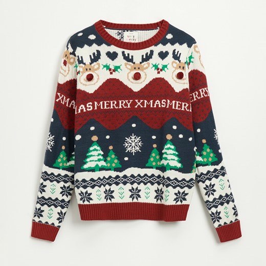 Świąteczny sweter Merry Xmas - Wielobarwny House L House
