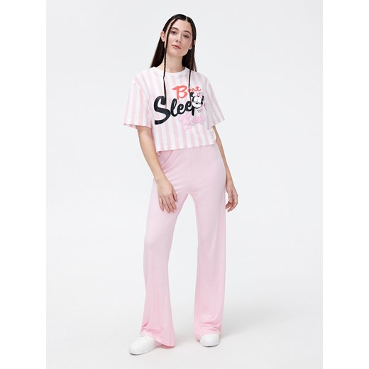 Cropp - Różowa piżama Mickey Mouse - Różowy Cropp S Cropp