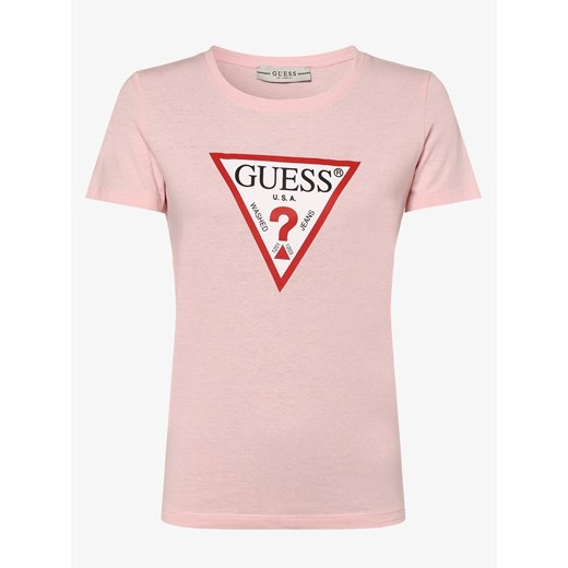 GUESS - T-shirt damski, różowy Guess XS promocyjna cena vangraaf