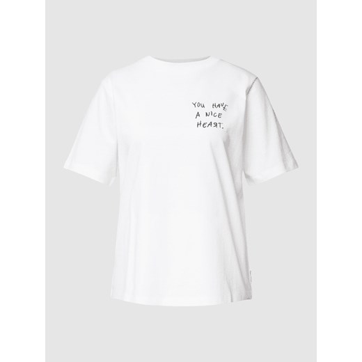T-shirt z wyhaftowanymi napisami XXL Peek&Cloppenburg 
