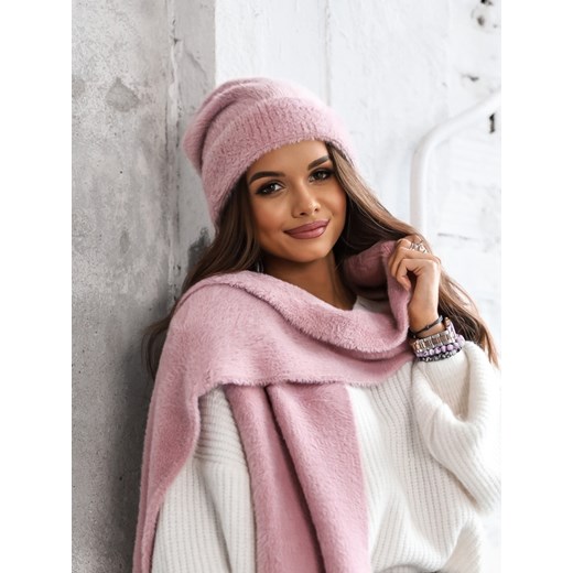 Czapka Plain Pudrowa Lisa Mayo uniwesralny Lisa Mayo