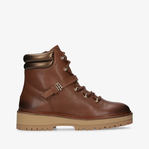 TOMMY HILFIGER POLISHED LEATHER FLAT BOOT Tommy Hilfiger 37 promocyjna cena Symbiosis