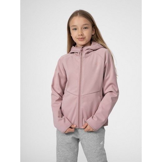 Kurtka softshell wiatroodporna membrana 5000 dziewczęca 122 okazyjna cena 4F