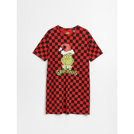 Świąteczna koszula nocna w kratę Grinch - Wielobarwny House L House